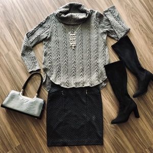 GUC Red Lolly Cowl Neck Sweater-sz M/L